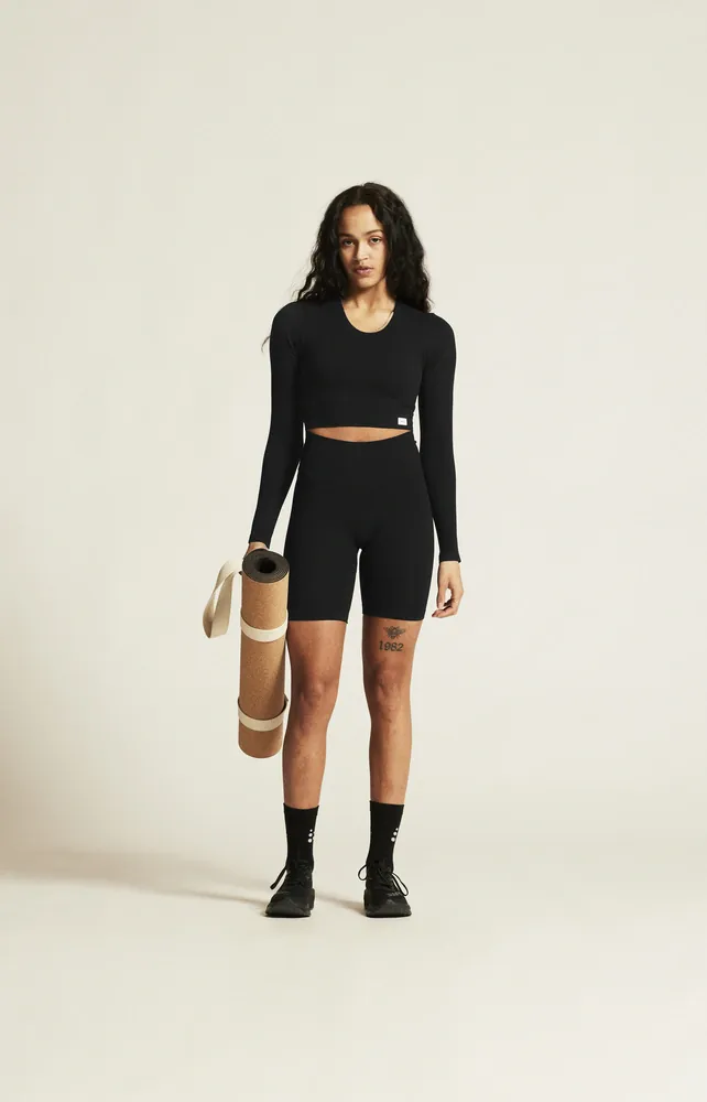 W Top CRAFT Collective Rib Cropped LS