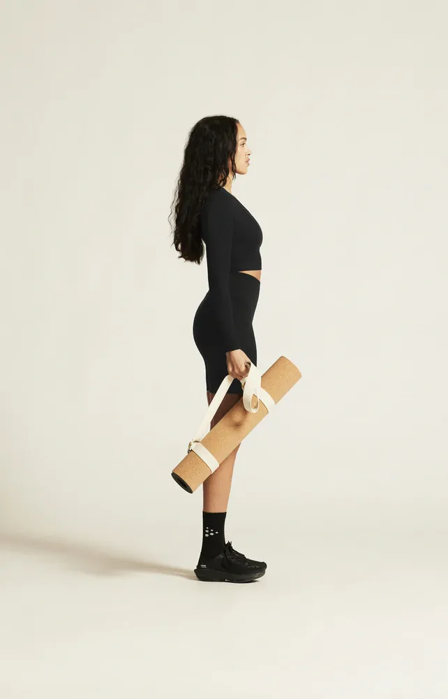 W Top CRAFT Collective Rib Cropped LS