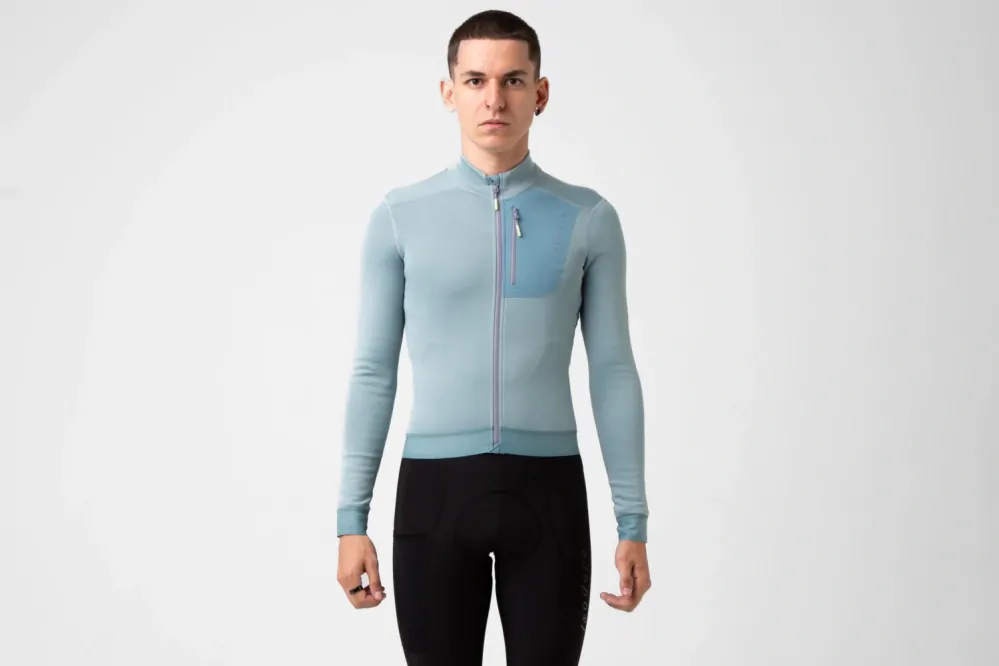 Cyklodres ISADORE  Alternative Eco Fleece Long Sleeve Jersey Slate