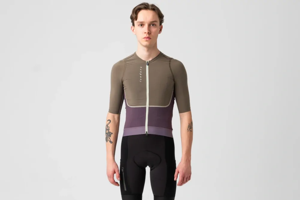 Cyklodres ISADORE  Distance Performance Wool Jersey Kalamata Olive