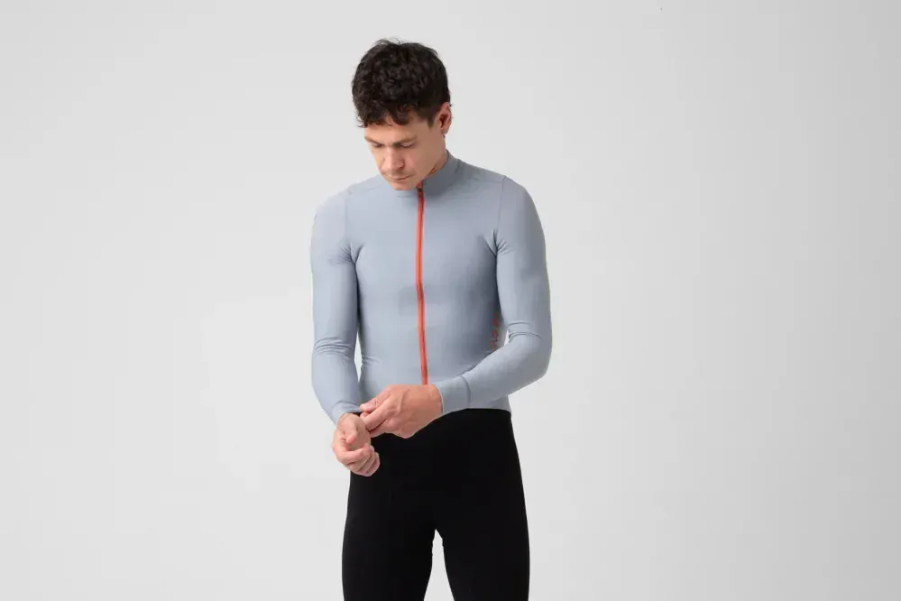 Cyklodres ISADORE  Echelon Thermal Long Sleeve Jersey Tradewinds