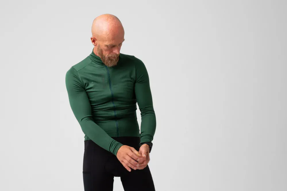 Cyklodres ISADORE  Signature Thermal Long Sleeve Jersey Sycamore