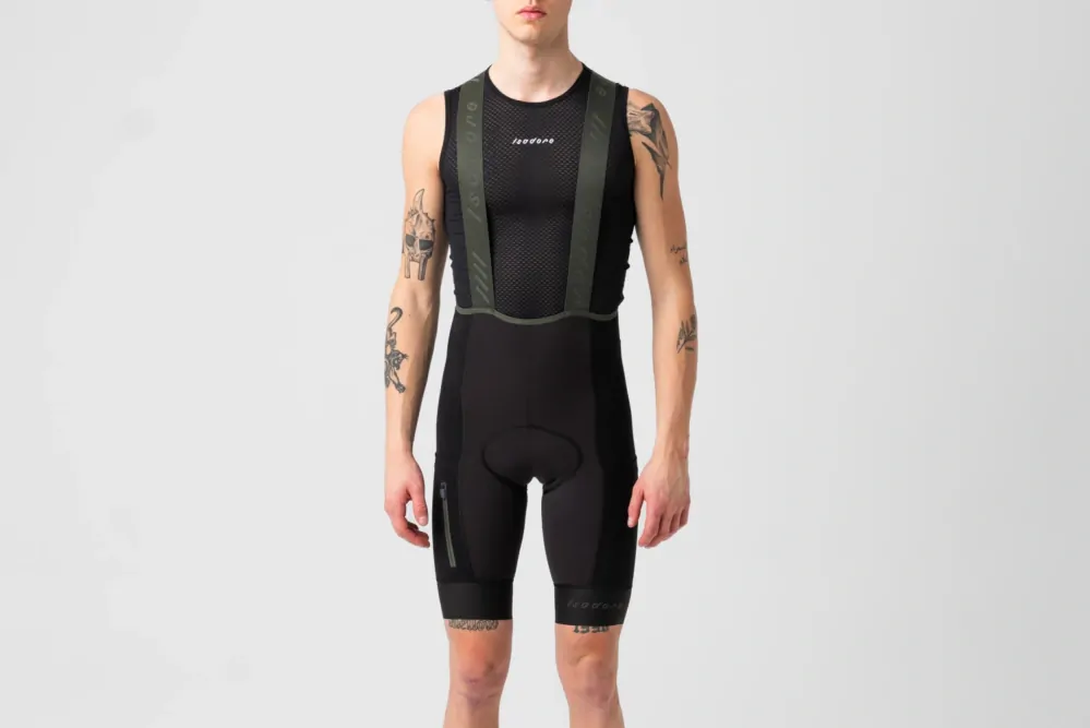 Cyklokalhoty ISADORE Distance Cargo Wool Bib Shorts Ganache