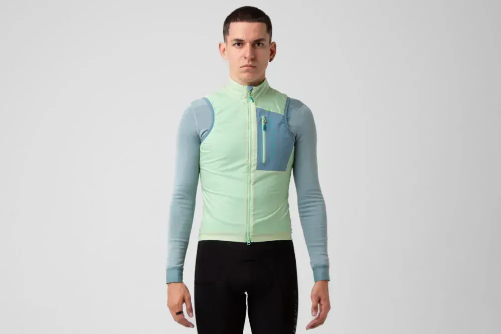 Cyklovesta ISADORE  Alternative Insulated Vest Seafoam Green
