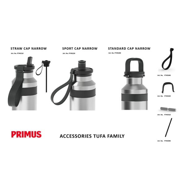 Láhev PRIMUS Tufa Narrow Single Wall Bottle 0.8 L Cliffside Ash