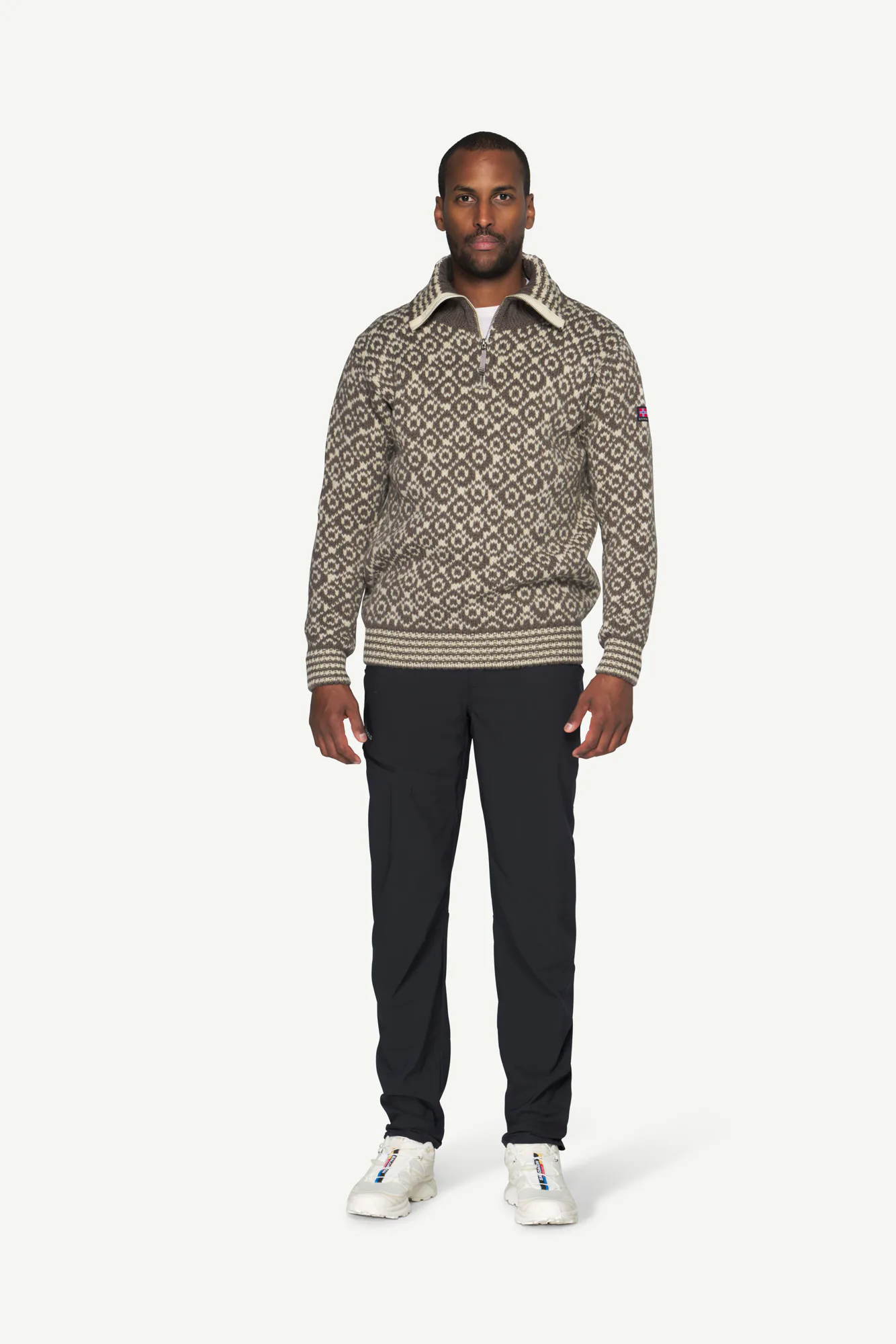 Svetr DEVOLD Svalbard Wool Zip Neck