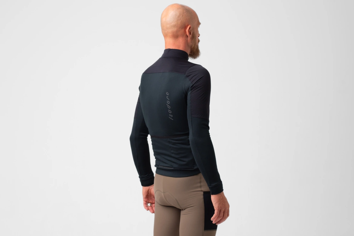 Cyklodres ISADORE  Signature Wind Block Long Sleeve Jersey Anthracite