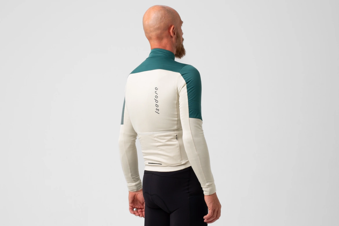 Cyklodres ISADORE  Signature Wind Block Long Sleeve Jersey Pelican