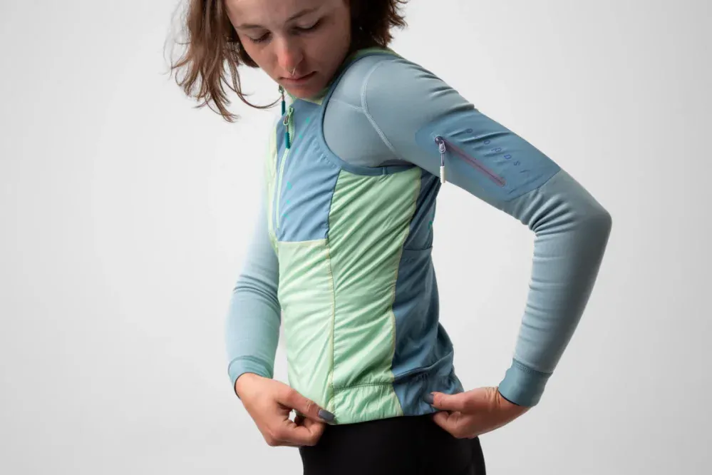 W Cyklovesta ISADORE Alternative Insulated Vest Seafoam Green
