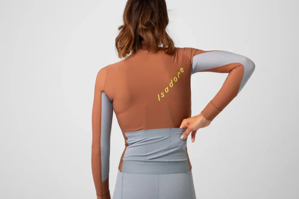 W Cyklodres ISADORE Echelon Thermal Long Sleeve Jersey Argan Oil