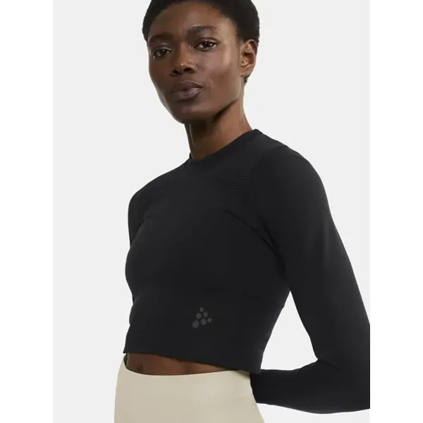 W Top CRAFT ADV Tone Seamless Cropped LS
