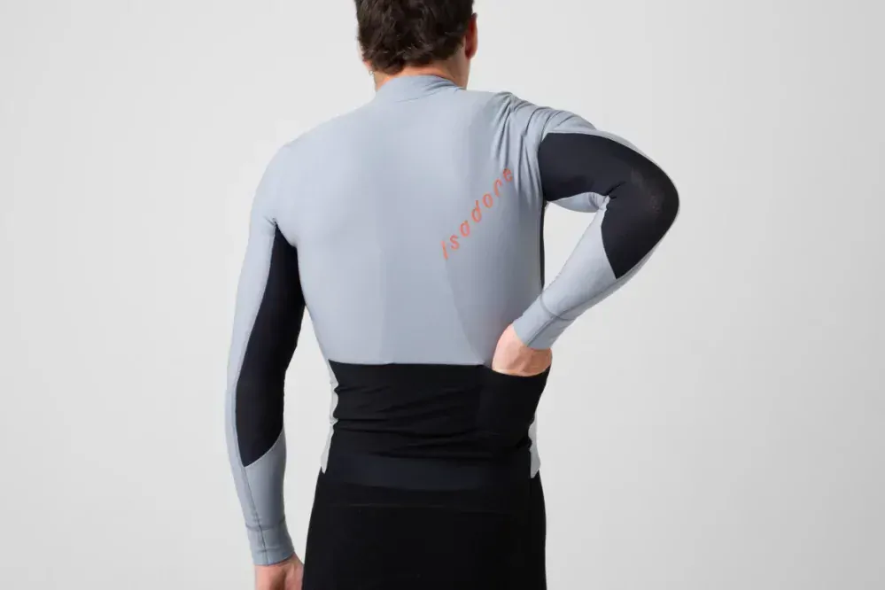 Cyklodres ISADORE  Echelon Thermal Long Sleeve Jersey Tradewinds