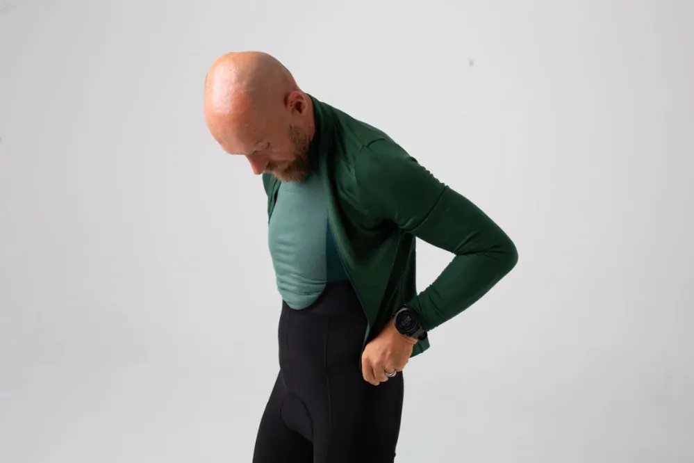 Cyklodres ISADORE  Signature Thermal Long Sleeve Jersey Sycamore