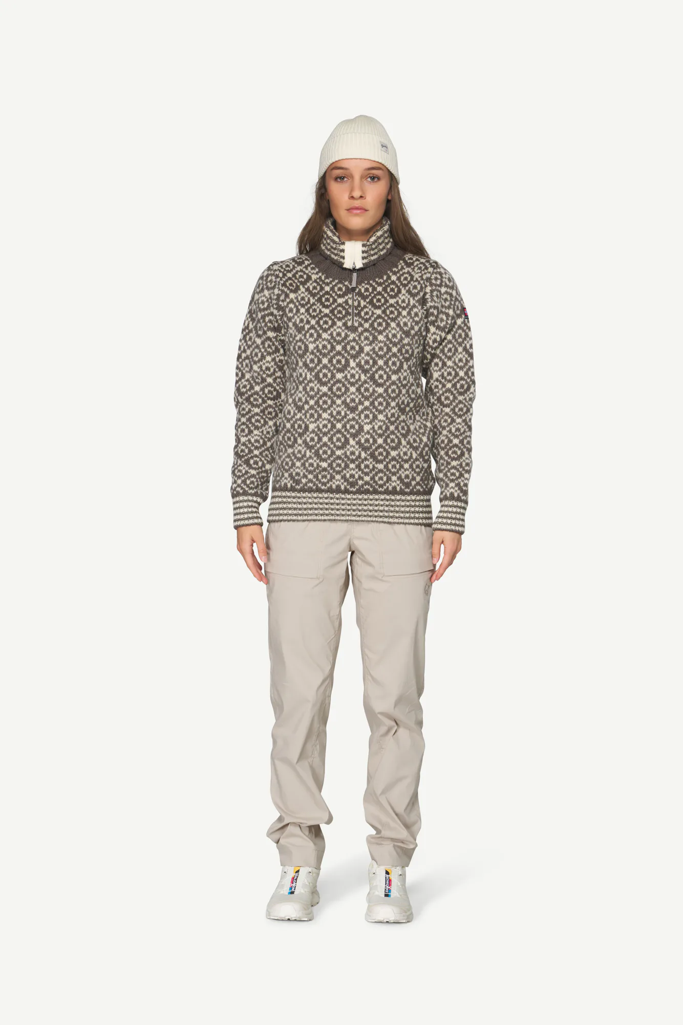 Svetr DEVOLD Svalbard Wool Zip Neck