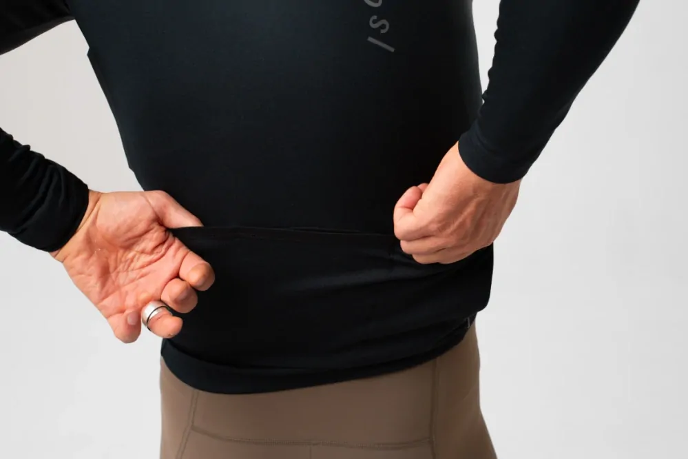 Cyklodres ISADORE  Signature Thermal Long Sleeve Jersey Anthracite