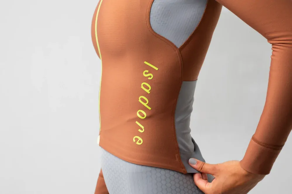 W Cyklodres ISADORE Echelon Thermal Long Sleeve Jersey Argan Oil