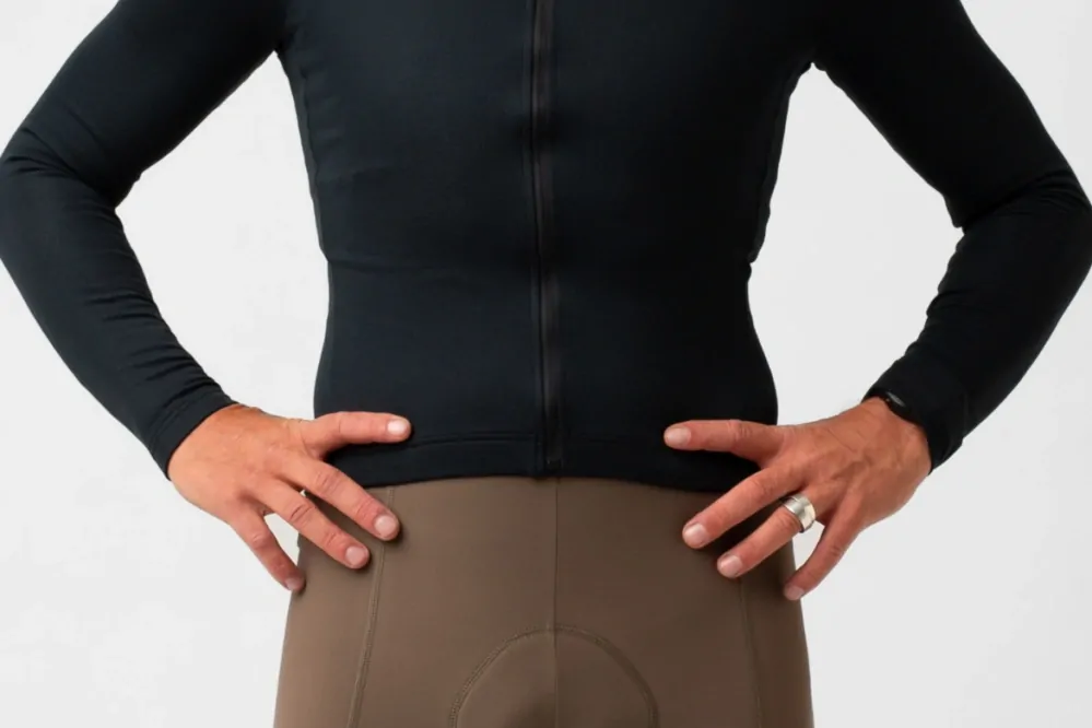 Cyklodres ISADORE  Signature Thermal Long Sleeve Jersey Anthracite