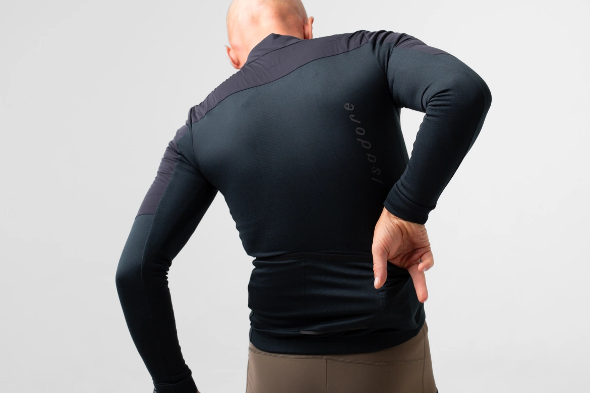 Cyklodres ISADORE  Signature Wind Block Long Sleeve Jersey Anthracite