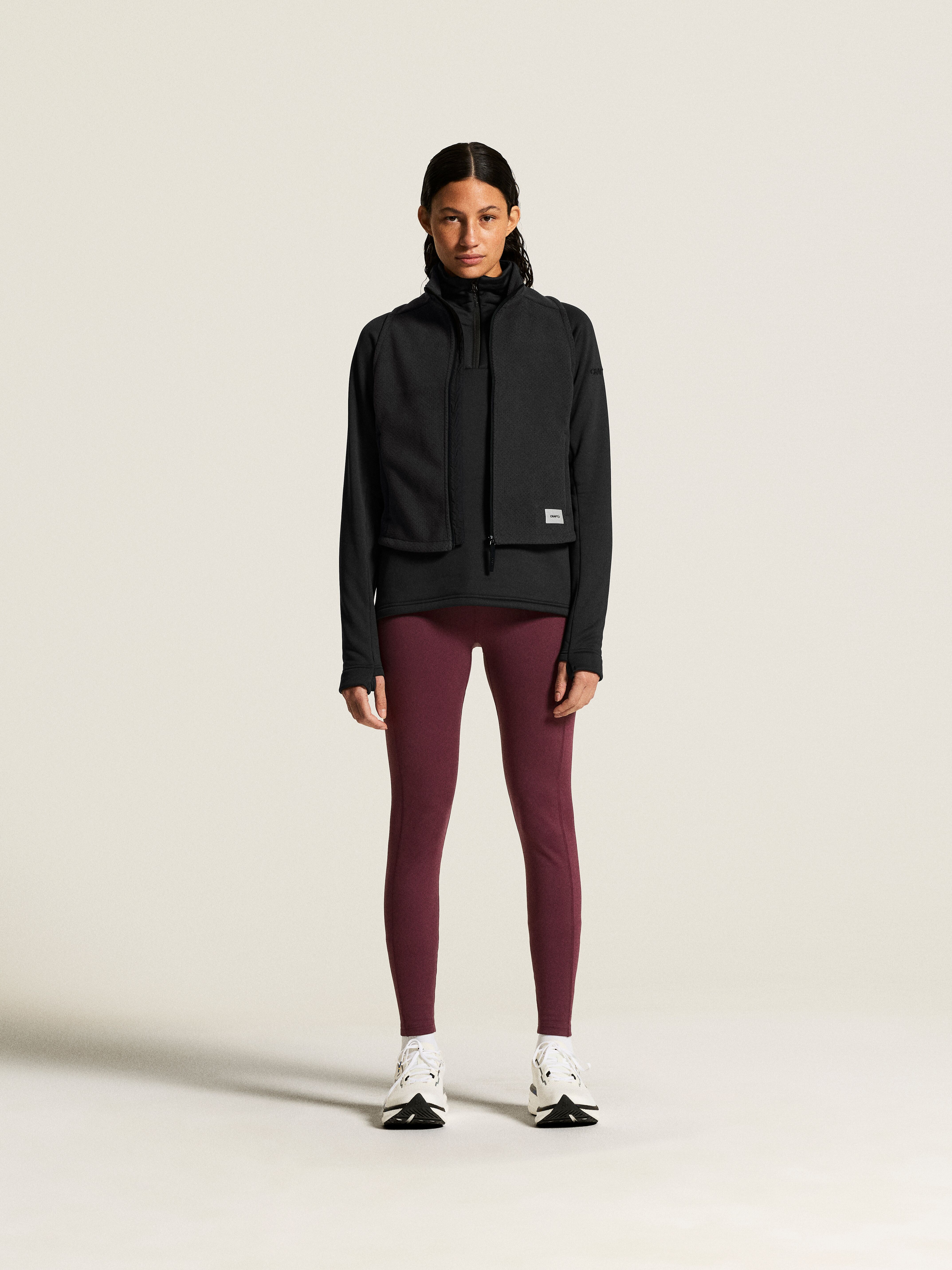 W Mikina CRAFT Explore Power Fleece Half Zip