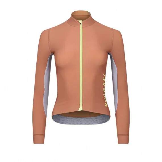 W Cyklodres ISADORE Echelon Thermal Long Sleeve Jersey Argan Oil