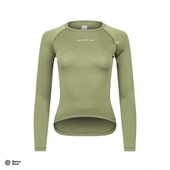 W Triko ISADORE Merino Long Sleeve Baselayer Avocado