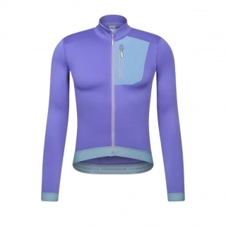 Cyklodres ISADORE  Alternative Eco Fleece Long Sleeve Jersey Iris