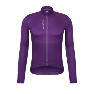 Cyklodres ISADORE  Signature Thermal Long Sleeve Jersey Blackberry Cordial