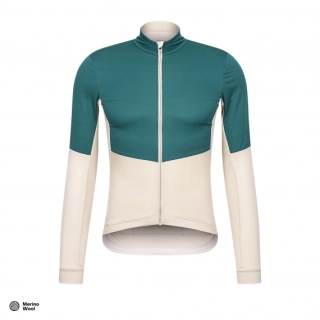 Cyklodres ISADORE  Signature Wind Block Long Sleeve Jersey Pelican